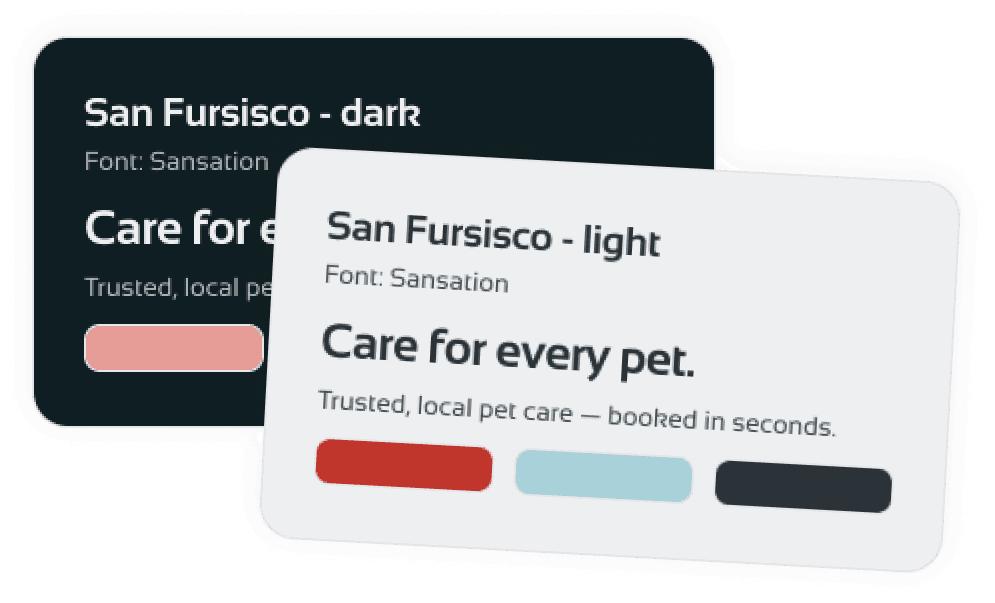 San Fursisco light and dark theme preview
